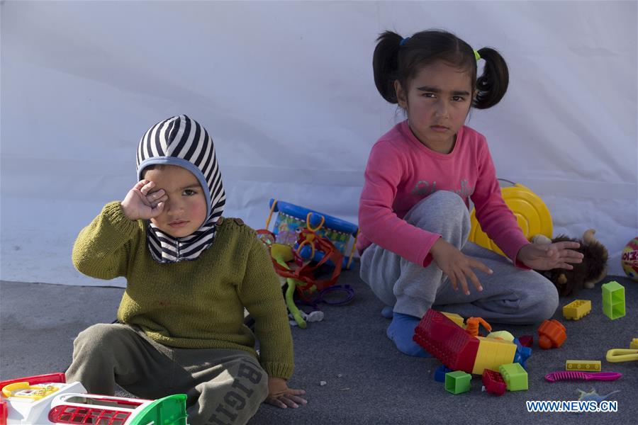 GREECE-CORINTH-REFUGEE-TRANSIT CAMP