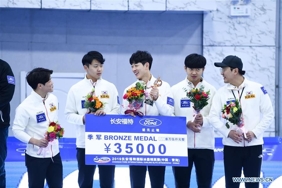 (SP)CHINA-XINING-CURLING-INT'L ELITE 2019-AWARDING CEREMONY (CN)