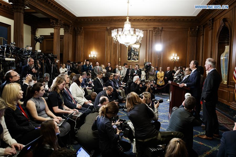 U.S.-WASHINGTON D.C.-DEMOCRATS-IMPEACHMENT AGAINST TRUMP-ARTICLES