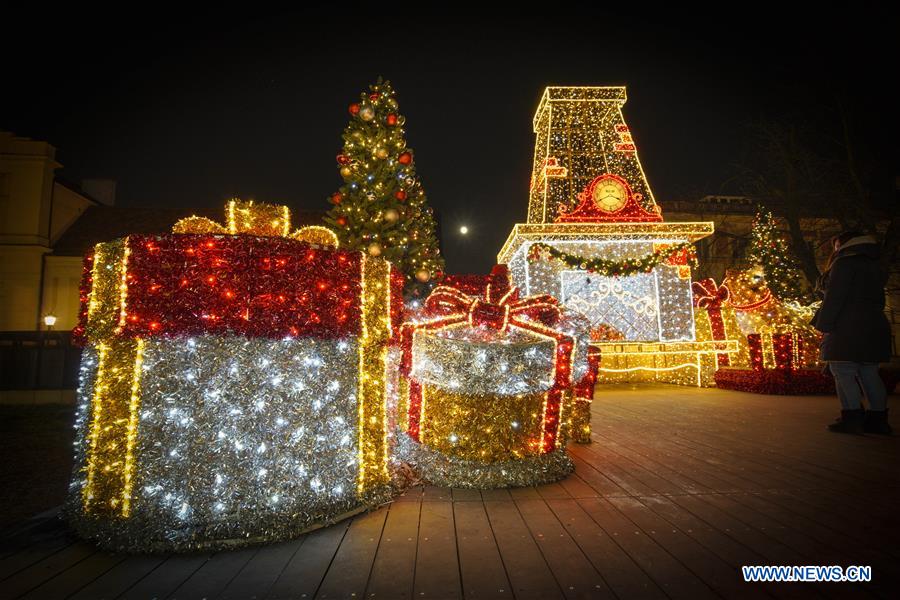 POLAND-WARSAW-CHRISTMAS LIGHTS