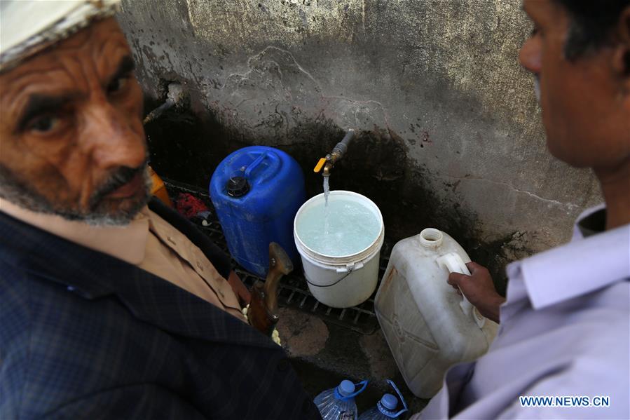 YEMEN-SANAA-CONFLICT-WATER