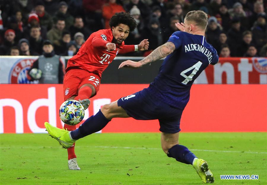 (SP)GERMANY-MUNICH-SOCCER-UEFA CHAMPIONS LEAGUE-BAYERN MUNICH VS TOTTENHAM HOTSPUR