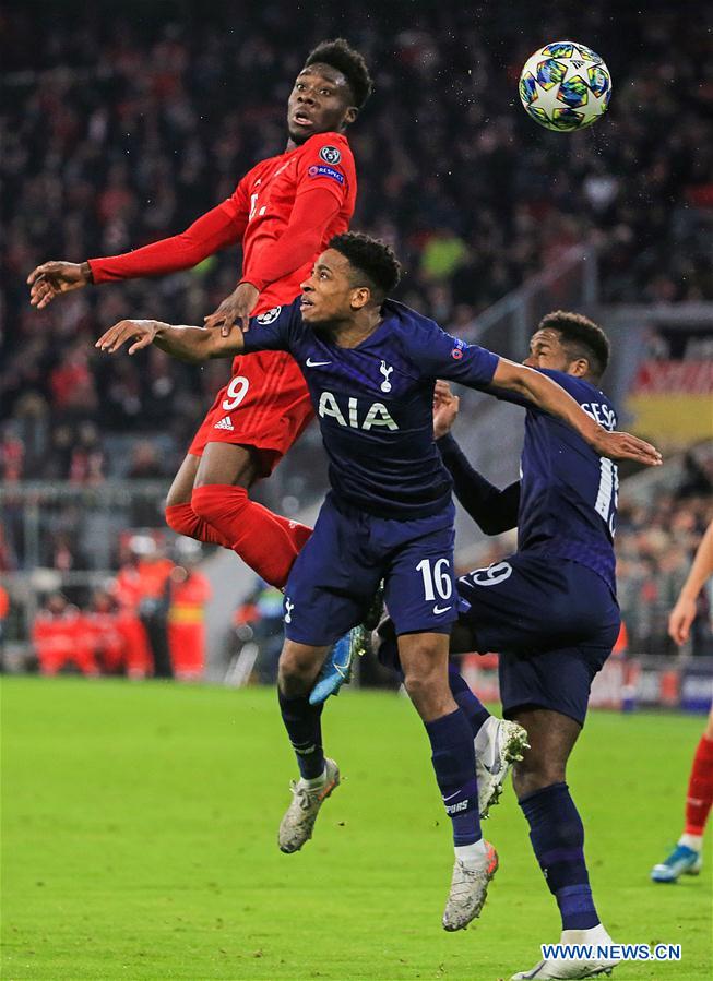 (SP)GERMANY-MUNICH-SOCCER-UEFA CHAMPIONS LEAGUE-BAYERN MUNICH VS TOTTENHAM HOTSPUR