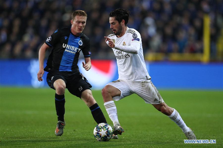 (SP)BELGIUM-BRUGGE-SOCCER-UEFA CHAMPIONS LEAGUE-GROUP A-BRUGGE VS REAL MADRID