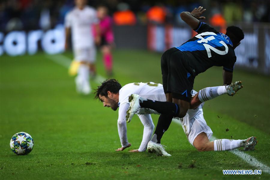 (SP)BELGIUM-BRUGGE-SOCCER-UEFA CHAMPIONS LEAGUE-GROUP A-BRUGGE VS REAL MADRID