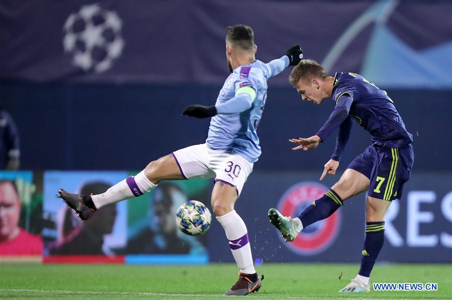 (SP)CROATIA-ZAGREB-UEFA CHAMPIONS LEAGUE-DINAMO ZAGREB VS MANCHESTER CITY