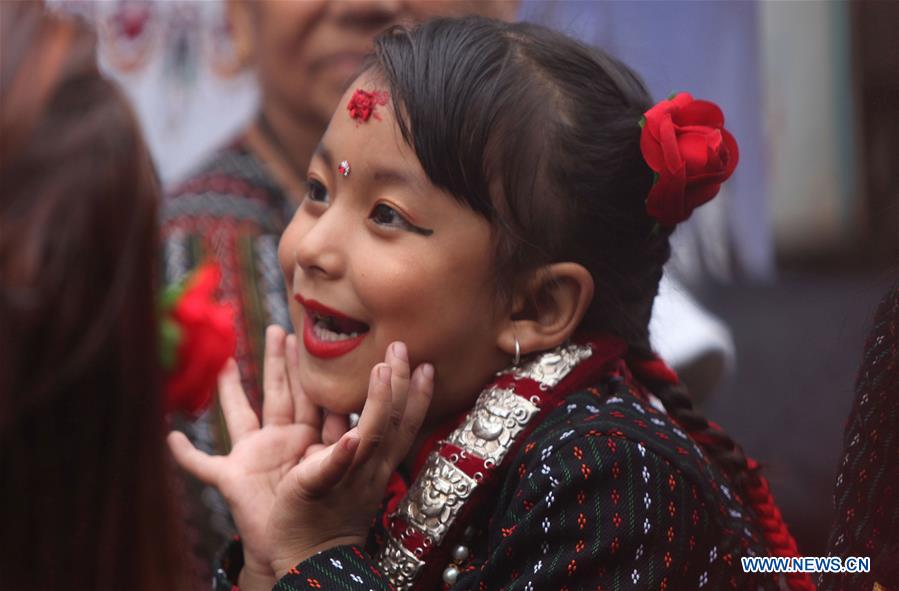 NEPAL-KATHMANDU-FESTIVAL-YOMARI PUNHI-JYAPU DAY