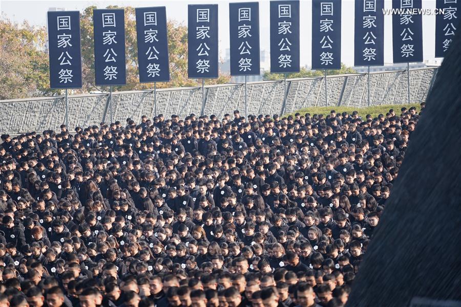 CHINA-NANJING MASSACRE VICTIMS-NATIONAL MEMORIAL CEREMONY (CN) 