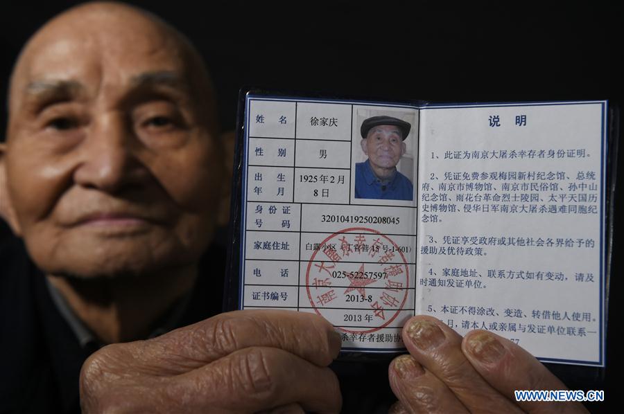 CHINA-NANJING-NANJING MASSACRE SURVIVOR (CN)