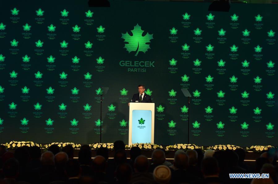 TURKEY-ANKARA-FORMER PM-AHMET DAVUTOGLU-NEW PARTY-FORMING