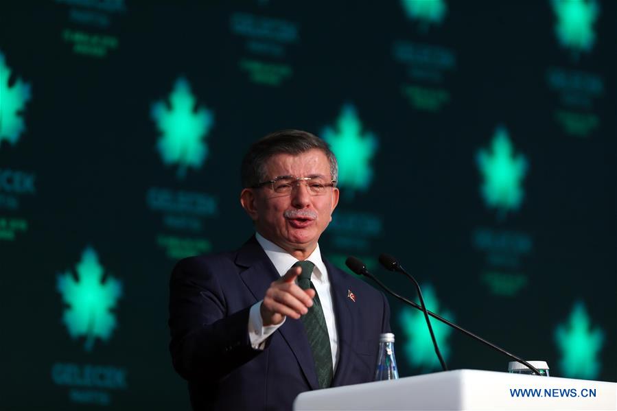 TURKEY-ANKARA-FORMER PM-AHMET DAVUTOGLU-NEW PARTY-FORMING
