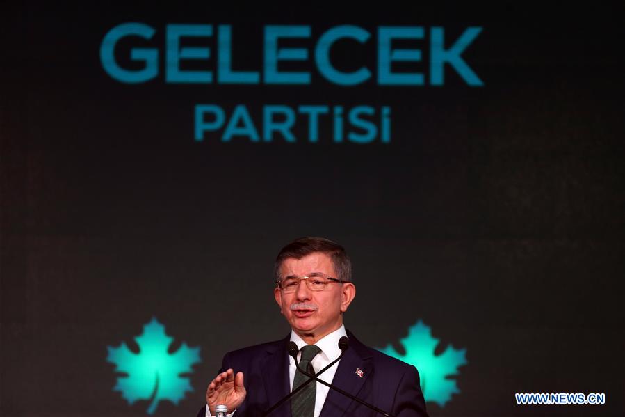 TURKEY-ANKARA-FORMER PM-AHMET DAVUTOGLU-NEW PARTY-FORMING