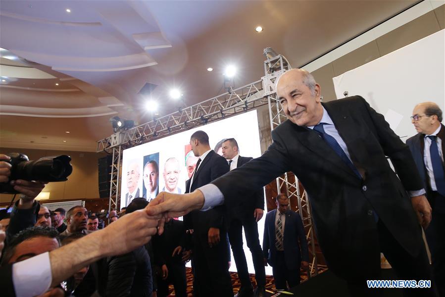 ALGERIA-ALGIERS-NEWLY ELECTED PRESIDENT-PRESS CONFERENCE