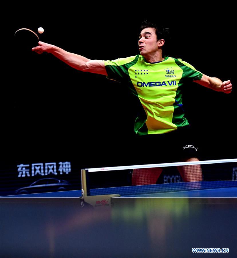 (SP)CHINA-ZHENGZHOU-TABLE TENNIS-ITTF WORLD TOUR GRAND FINALS-MEN'S SINGLES-QUARTERFINALS (CN)