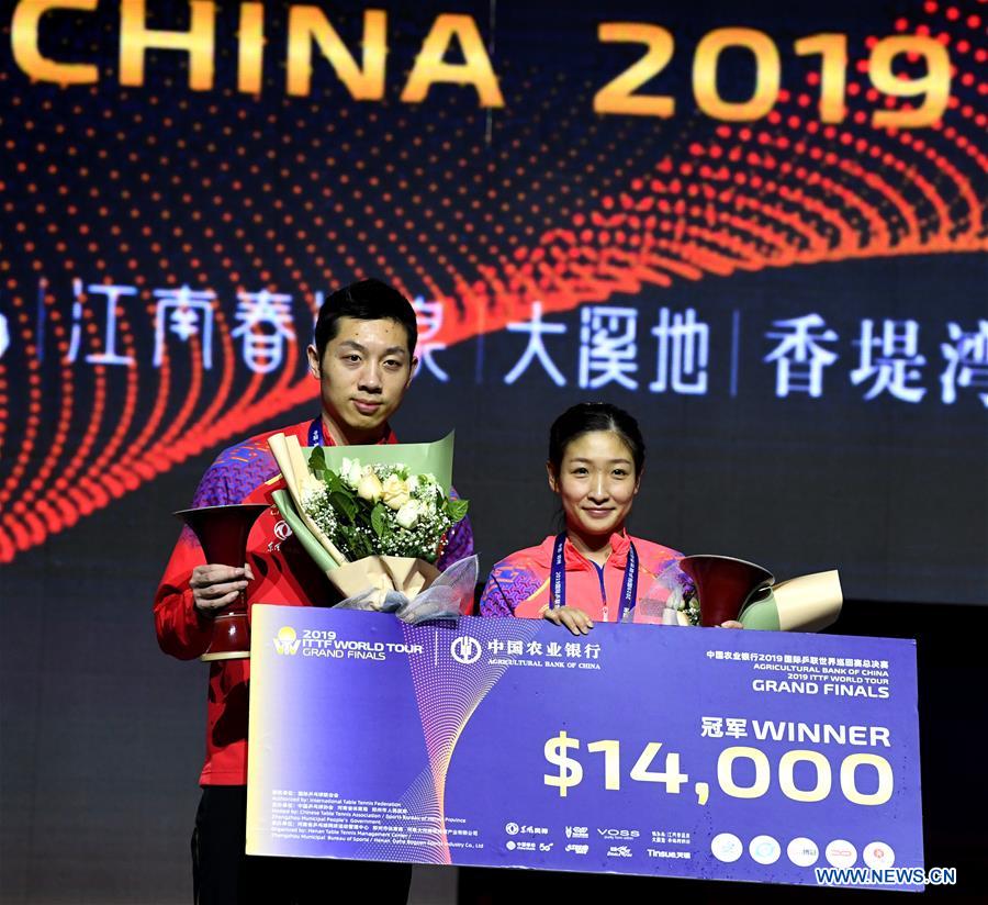 (SP)CHINA-ZHENGZHOU-TABLE TENNIS-ITTF WORLD TOUR GRAND FINALS-MIXED DOUBLES(CN)