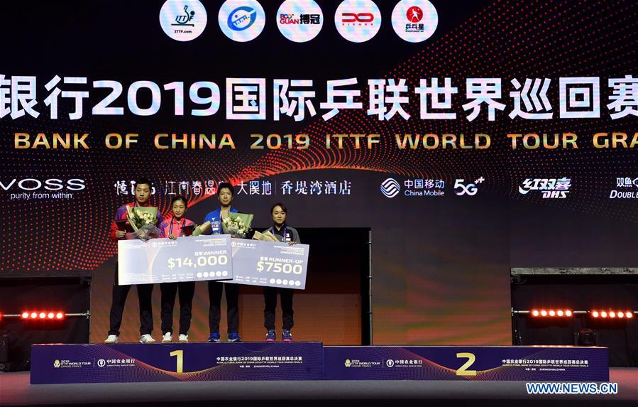 (SP)CHINA-ZHENGZHOU-TABLE TENNIS-ITTF WORLD TOUR GRAND FINALS-MIXED DOUBLES(CN)