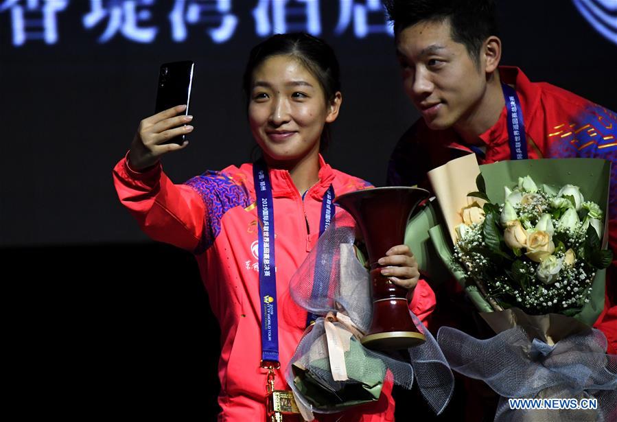 (SP)CHINA-ZHENGZHOU-TABLE TENNIS-ITTF WORLD TOUR GRAND FINALS-MIXED DOUBLES(CN)