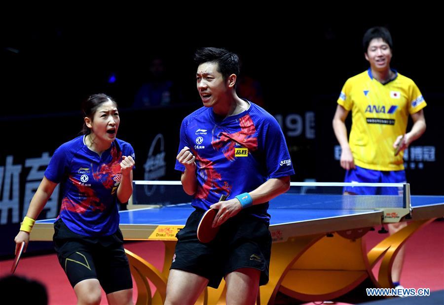 (SP)CHINA-ZHENGZHOU-TABLE TENNIS-ITTF WORLD TOUR GRAND FINALS-MIXED DOUBLES(CN)