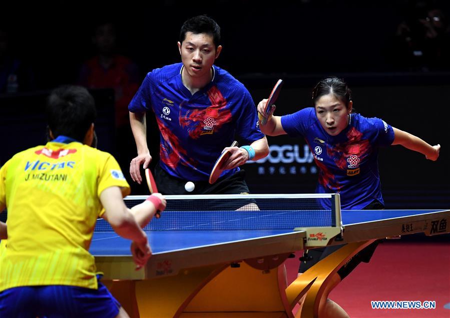 (SP)CHINA-ZHENGZHOU-TABLE TENNIS-ITTF WORLD TOUR GRAND FINALS-MIXED DOUBLES(CN)