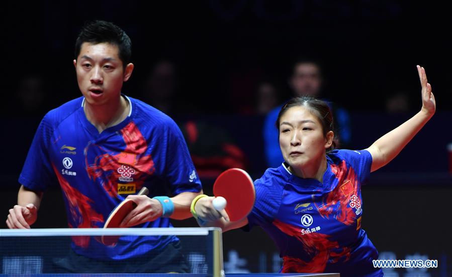 (SP)CHINA-ZHENGZHOU-TABLE TENNIS-ITTF WORLD TOUR GRAND FINALS-MIXED DOUBLES(CN)