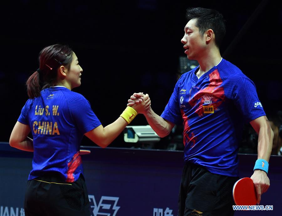 (SP)CHINA-ZHENGZHOU-TABLE TENNIS-ITTF WORLD TOUR GRAND FINALS-MIXED DOUBLES(CN)