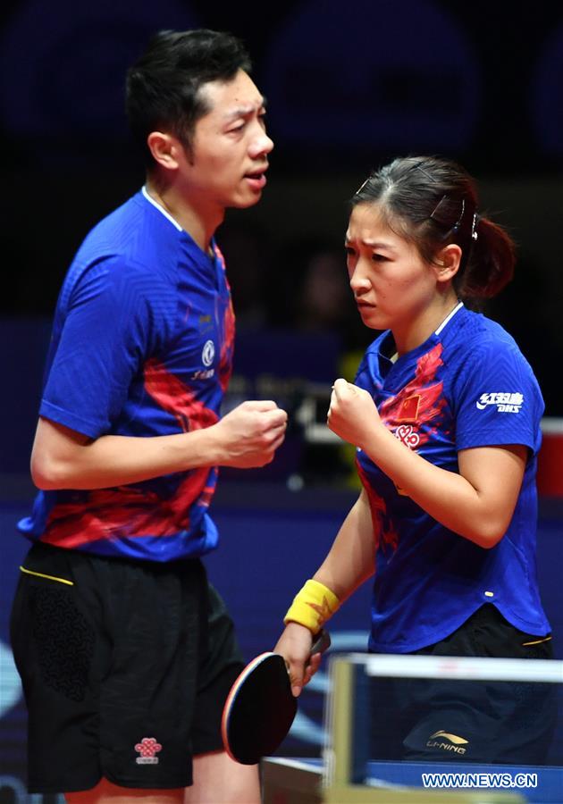 (SP)CHINA-ZHENGZHOU-TABLE TENNIS-ITTF WORLD TOUR GRAND FINALS-MIXED DOUBLES(CN)