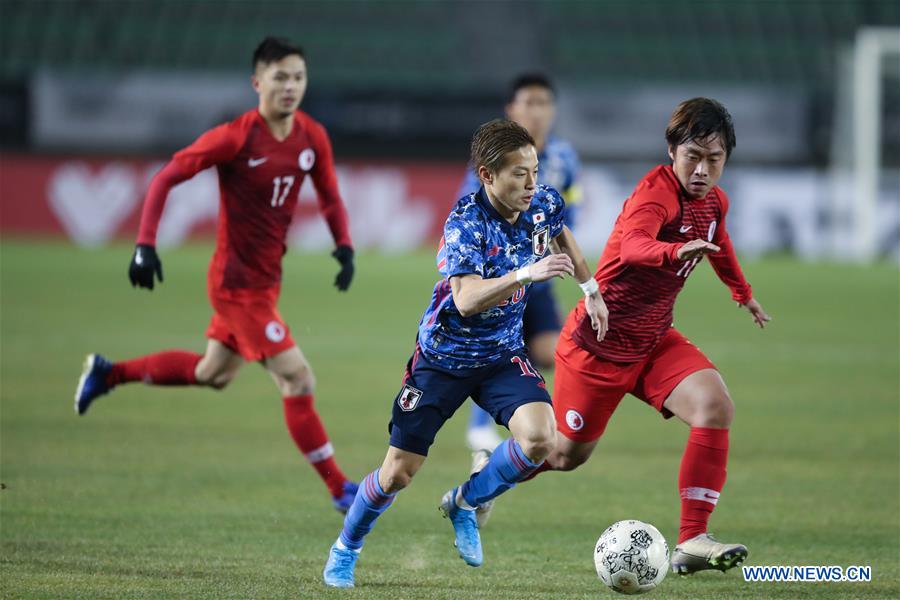 (SP)SOUTH KOREA-BUSAN-SOCCER-EAST ASIAN CUP-CHINA'S HONG KONG VS JAPAN