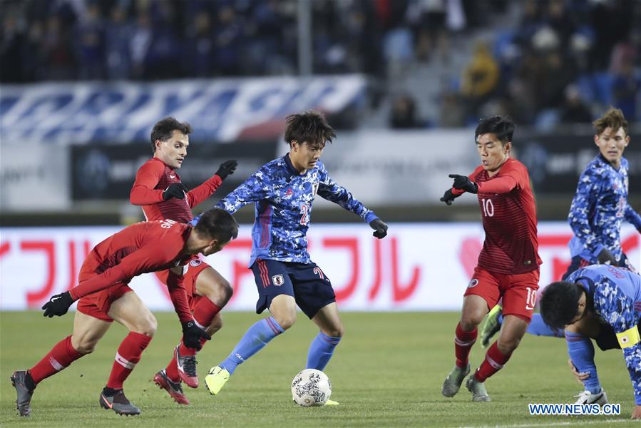 2019 East Asian Cup men's match China's Hong Kong vs. Japan Xinhua