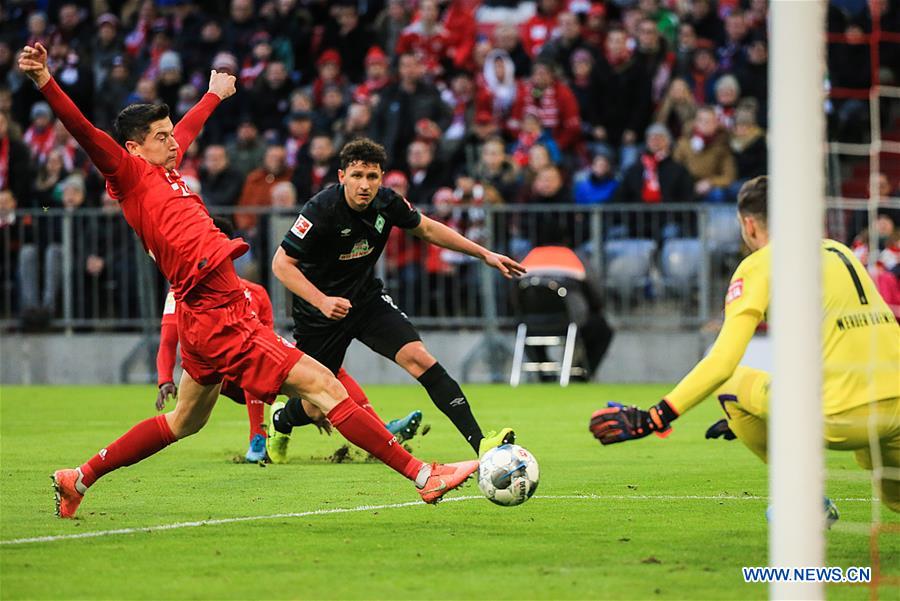 (SP)GERMANY-MUNICH-FOOTBALL-BUNDESLIGA-BAYERN MUNICH VS BREMEN