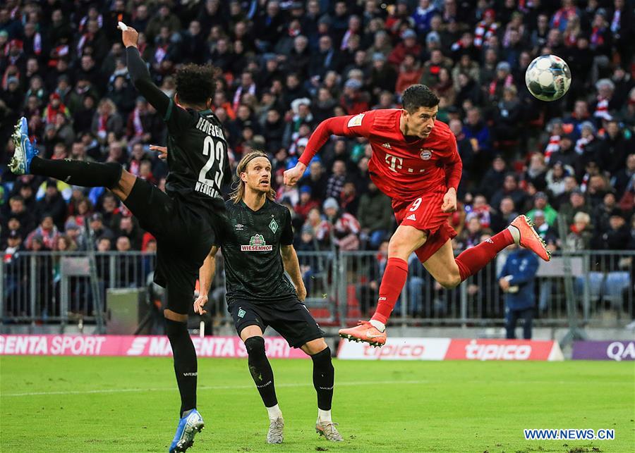 (SP)GERMANY-MUNICH-FOOTBALL-BUNDESLIGA-BAYERN MUNICH VS BREMEN