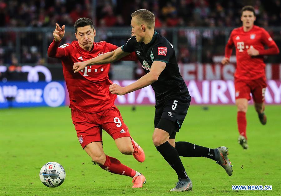 (SP)GERMANY-MUNICH-FOOTBALL-BUNDESLIGA-BAYERN MUNICH VS BREMEN