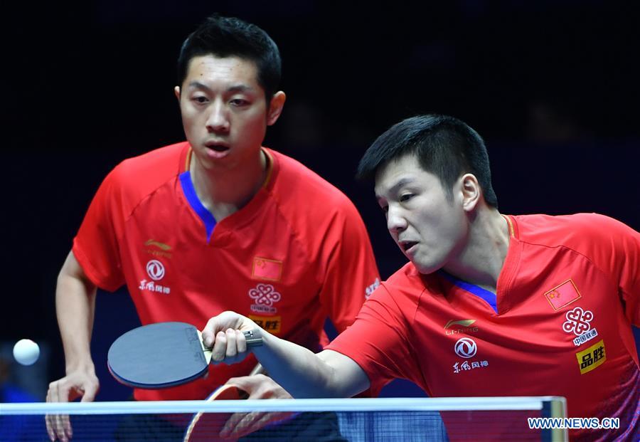 (SP)CHINA-ZHENGZHOU-TABLE TENNIS-ITTF-GRAND FINALS-MEN'S DOUBLES (CN)