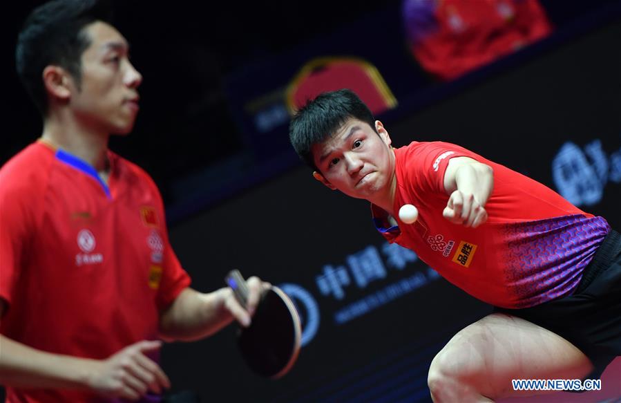 (SP)CHINA-ZHENGZHOU-TABLE TENNIS-ITTF-GRAND FINALS-MEN'S DOUBLES (CN)