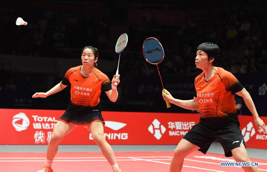 (SP)CHINA-GUANGZHOU-BADMINTON-BWF WORLD TOUR FINALS 2019-WOMEN'S DOUBLES