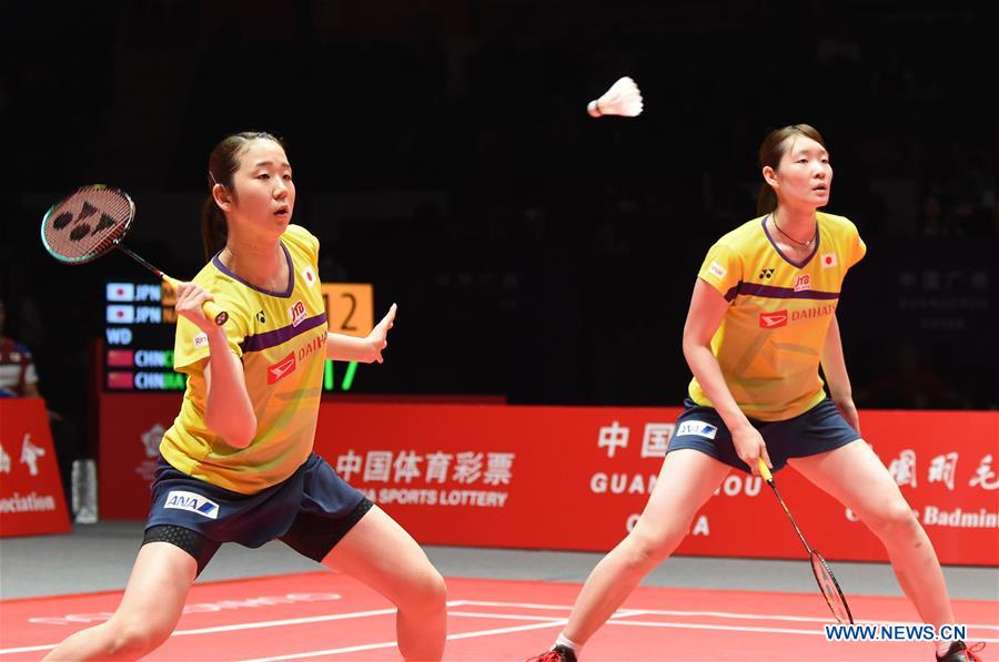 (SP)CHINA-GUANGZHOU-BADMINTON-BWF WORLD TOUR FINALS 2019-WOMEN'S DOUBLES