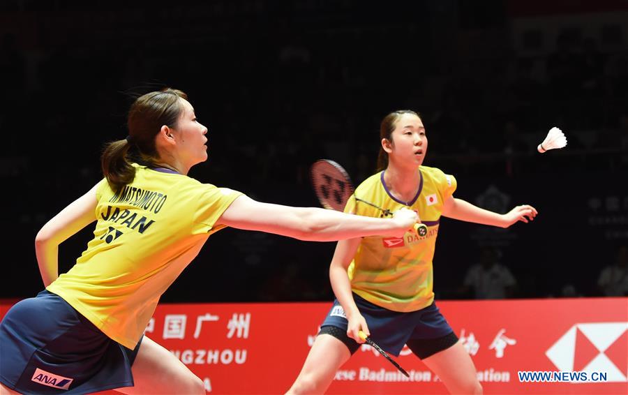 (SP)CHINA-GUANGZHOU-BADMINTON-BWF WORLD TOUR FINALS 2019-WOMEN'S DOUBLES