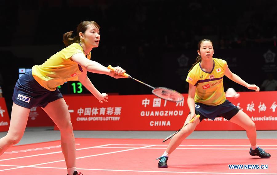 (SP)CHINA-GUANGZHOU-BADMINTON-BWF WORLD TOUR FINALS 2019-WOMEN'S DOUBLES