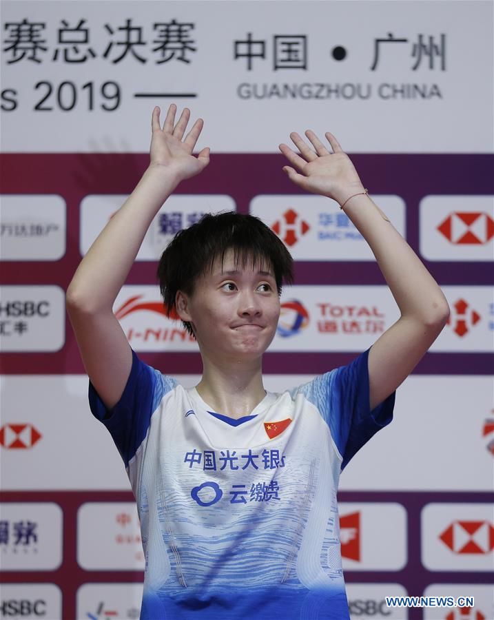 (SP)CHINA-GUANGZHOU-BADMINTON-BWF WORLD TOUR FINALS 2019-WOMEN'S SINGLES (CN)