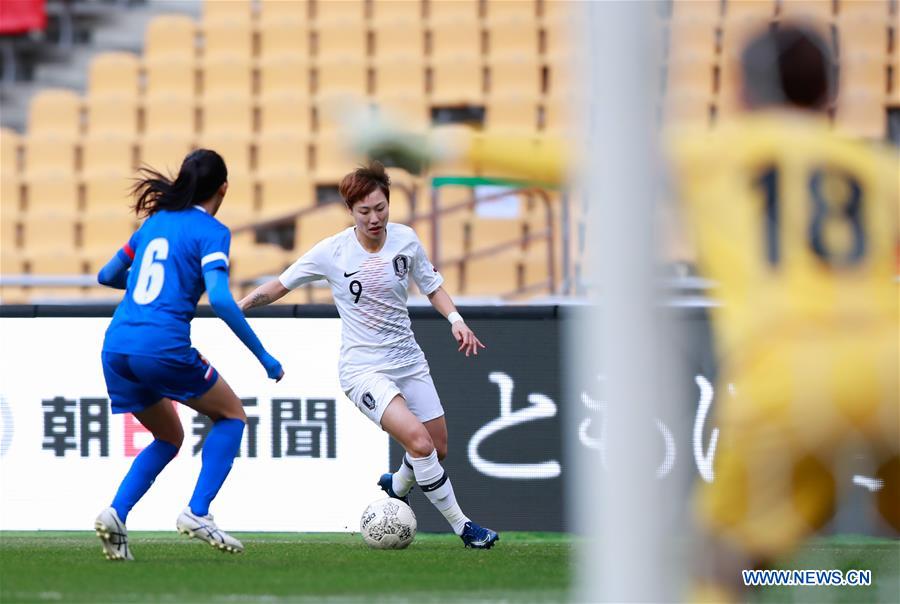 (SP)SOUTH KOREA-BUSAN-SOCCER-EAST ASIAN CUP-WOMEN-SOUTH KOREA VS CHINESE TAIPEI
