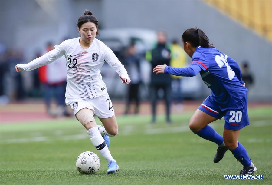 (SP)SOUTH KOREA-BUSAN-SOCCER-EAST ASIAN CUP-WOMEN-SOUTH KOREA VS CHINESE TAIPEI
