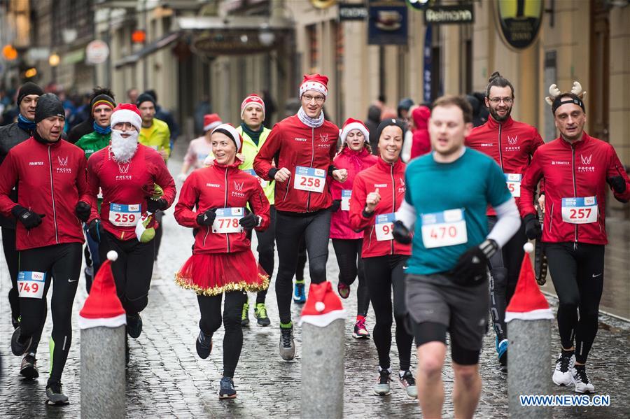 LITHUANIA-VILNIUS-CHRISTMAS RUN