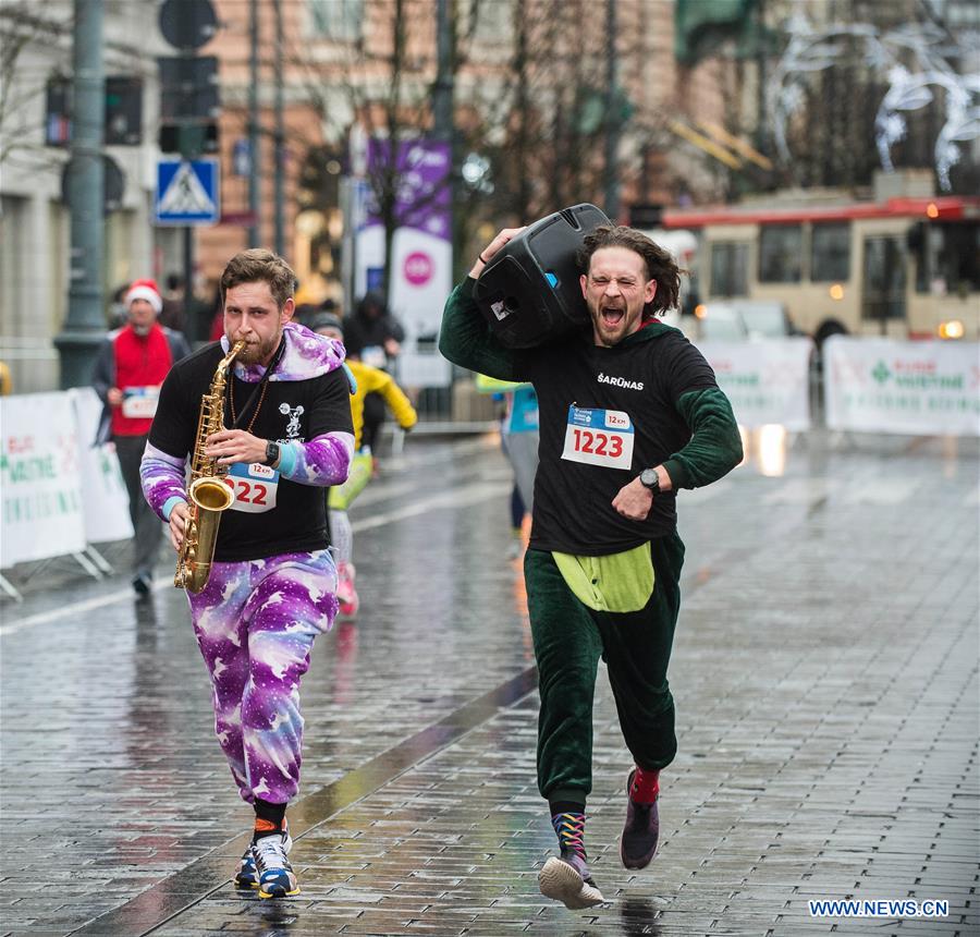 LITHUANIA-VILNIUS-CHRISTMAS RUN