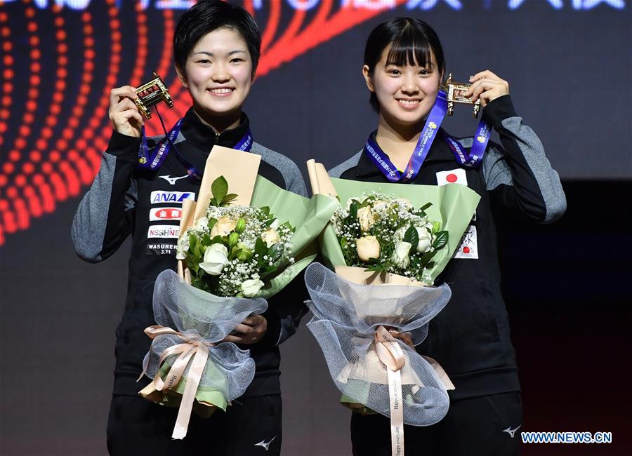 (SP)CHINA-ZHENGZHOU-TABLE TENNIS-ITTF-GRAND FINALS-WOMEN'S DOUBLES (CN)