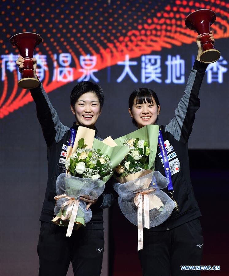 (SP)CHINA-ZHENGZHOU-TABLE TENNIS-ITTF-GRAND FINALS-WOMEN'S DOUBLES (CN)
