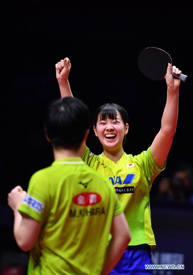 (SP)CHINA-ZHENGZHOU-TABLE TENNIS-ITTF-GRAND FINALS-WOMEN'S DOUBLES (CN)