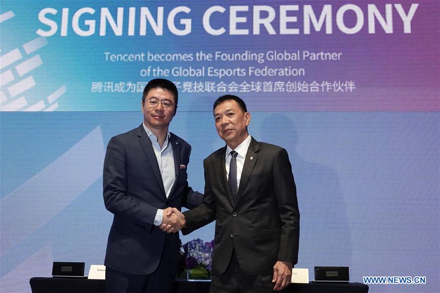 (SP)SINGAPORE-ESPORTS-GEF SIGNING CEREMONY