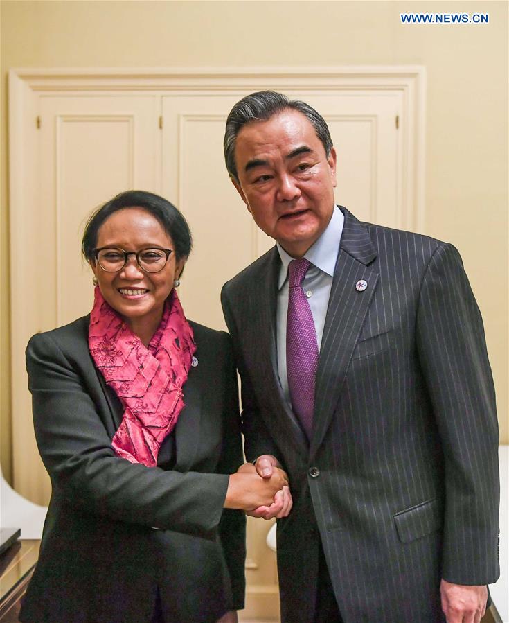 SPAIN-MADRID-CHINA-INDONESIA-FM-MEETING