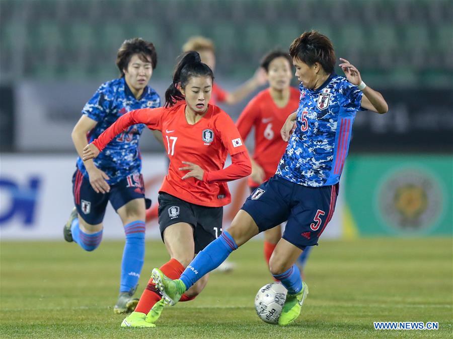(SP)SOUTH KOREA-BUSAN-SOCCER-EAST ASIAN CUP-WOMEN-SOUTH KOREA VS JAPAN