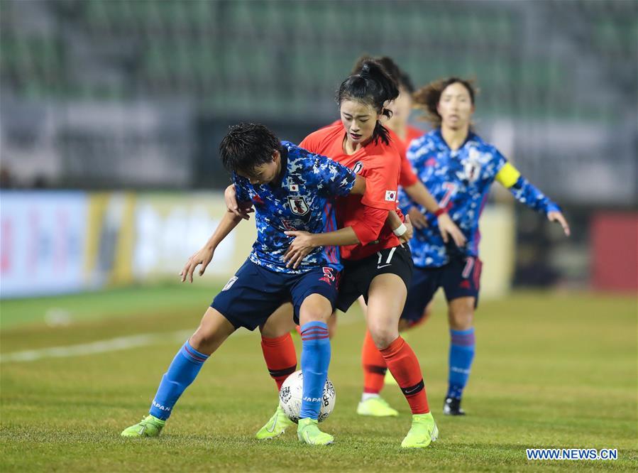 (SP)SOUTH KOREA-BUSAN-SOCCER-EAST ASIAN CUP-WOMEN-SOUTH KOREA VS JAPAN