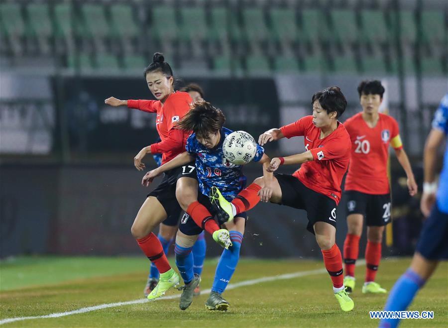 2019 East Asian Cup Women's match Japan vs. South Korea Xinhua